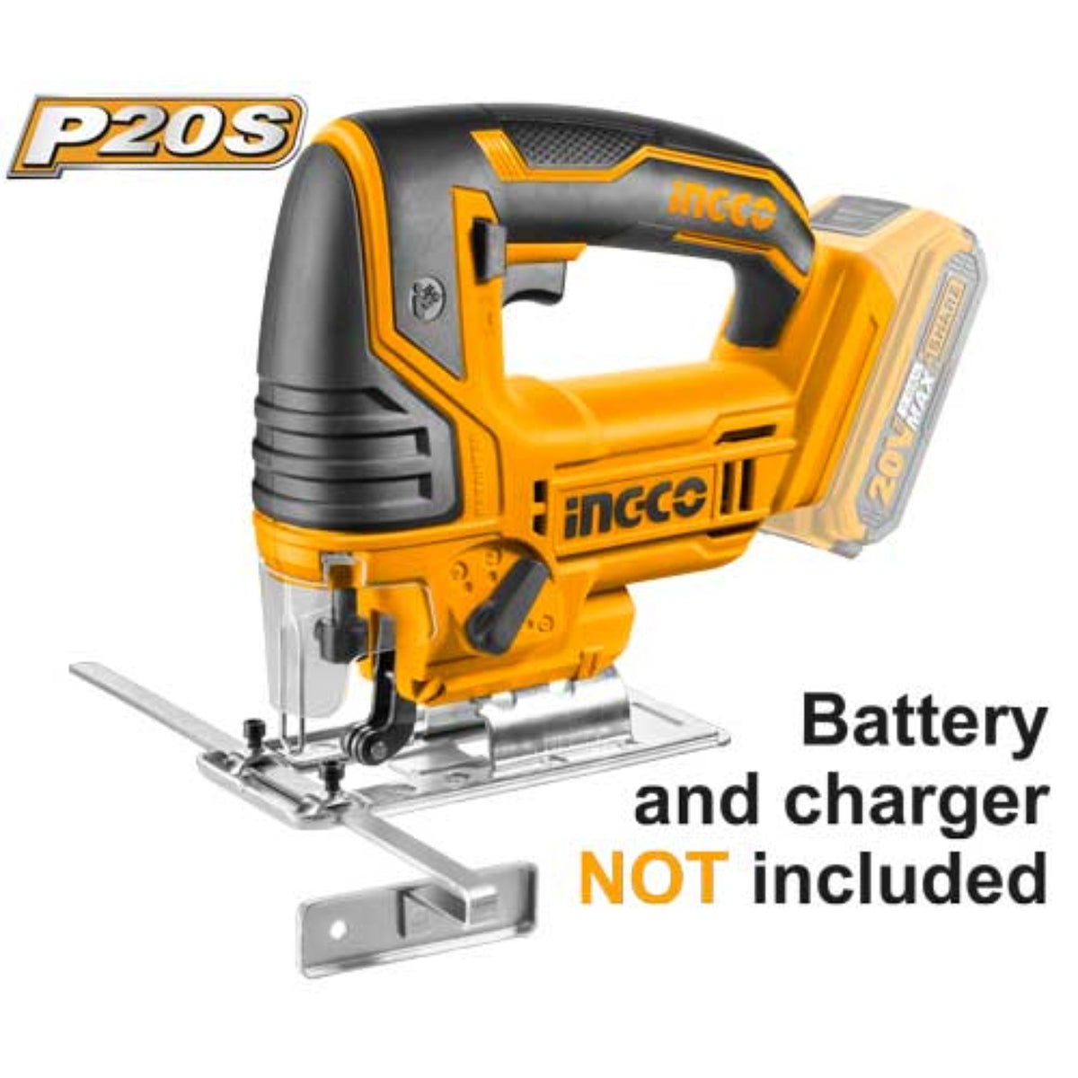 INGCO Cordless Jig Saw, 2400 RPM, With 5 PCS Saw Blades