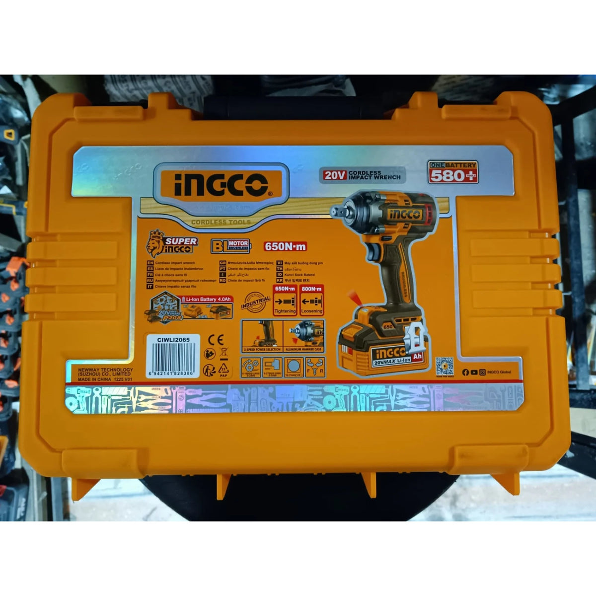 Cordless impact wrench 650Nm