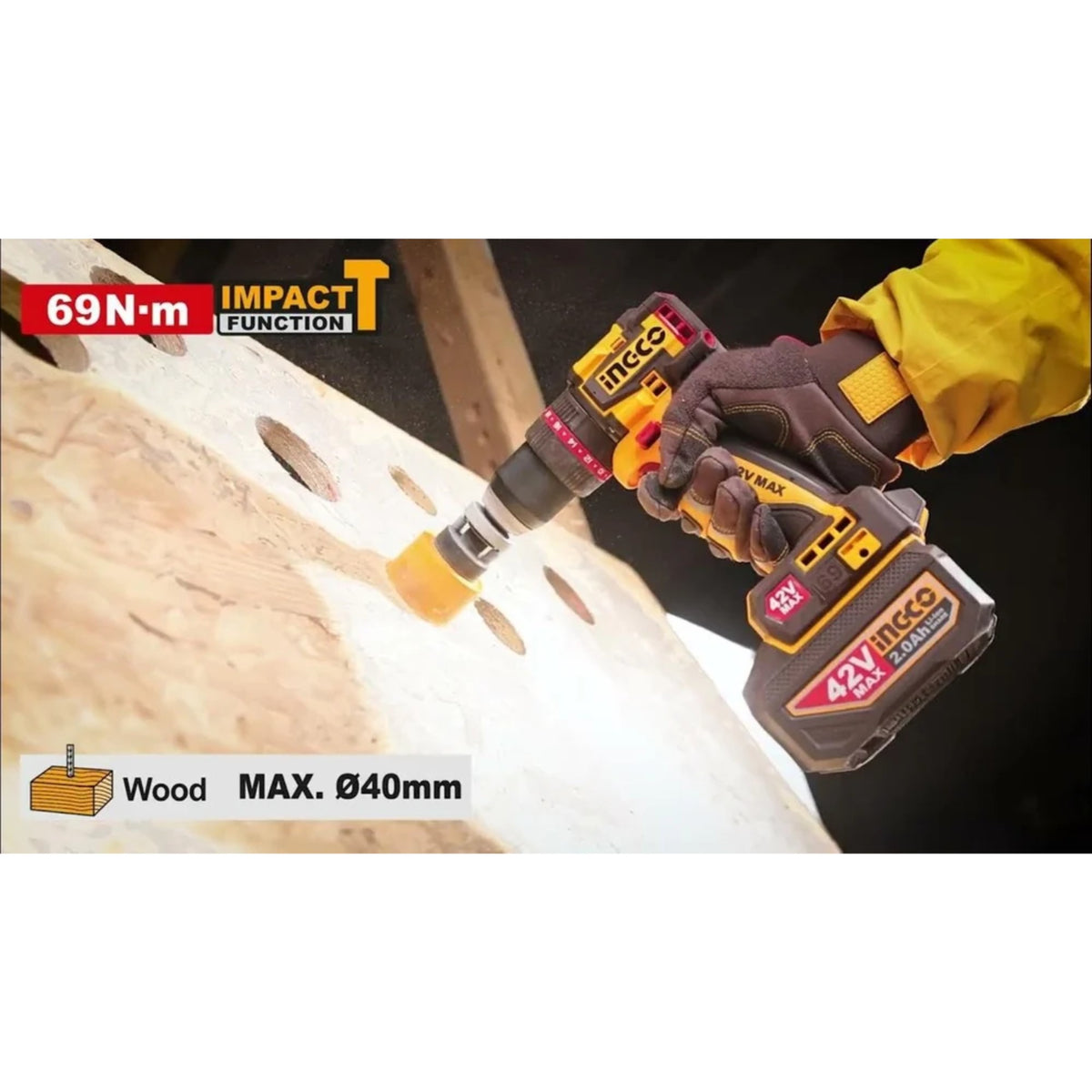 Compact Brushless Cordless Impact Drill