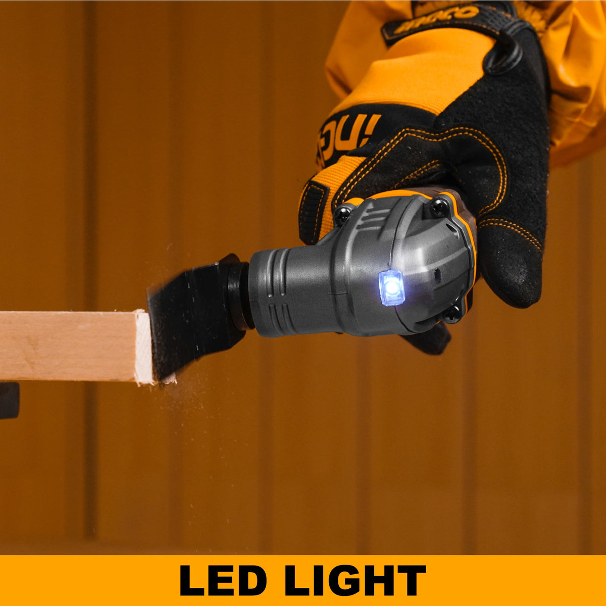 INGCO Cordless Multi Tool, 6 Speed Adjustment, With Blades & Sanding Papers, With Battery & Charger