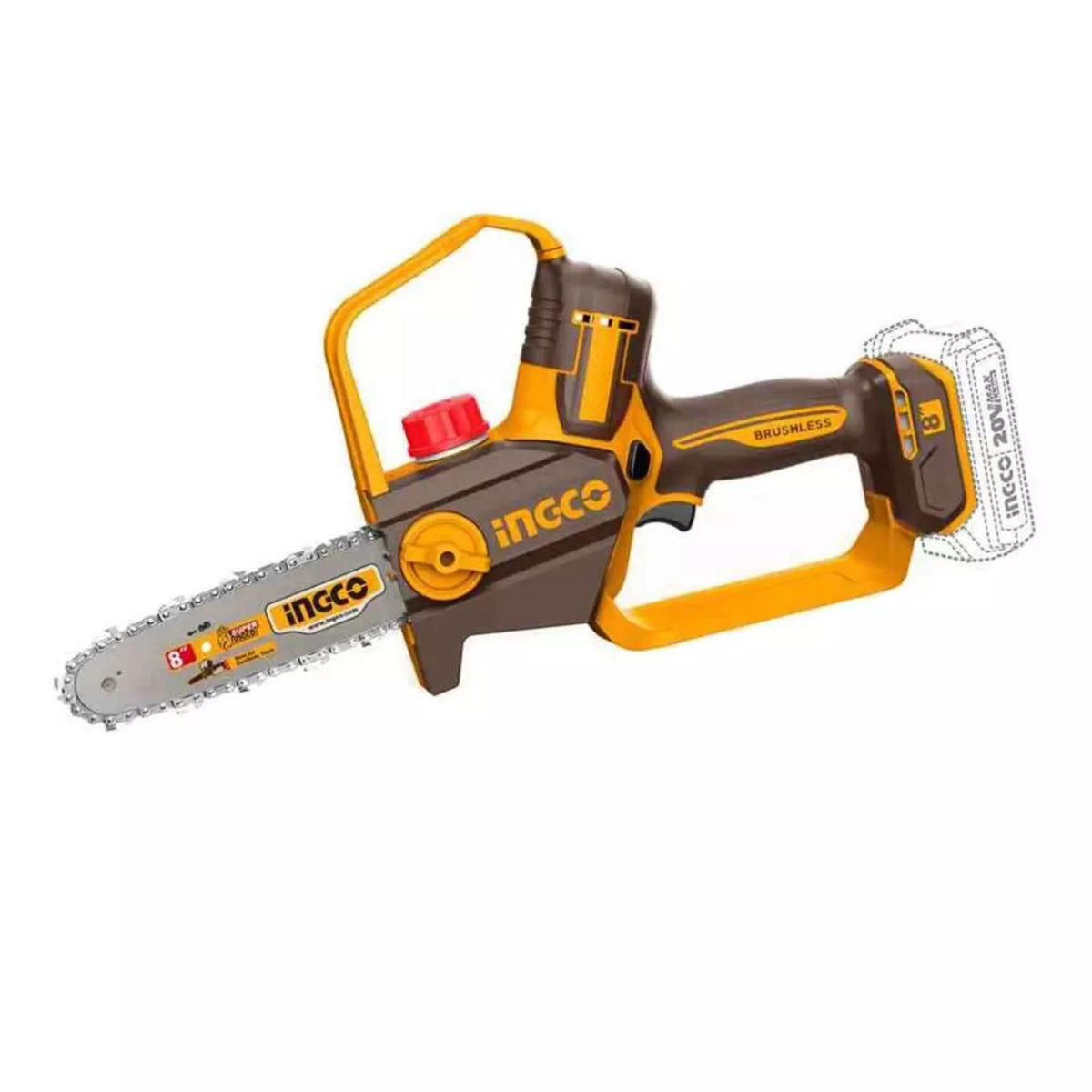 Cordless pruner saw 8 inch