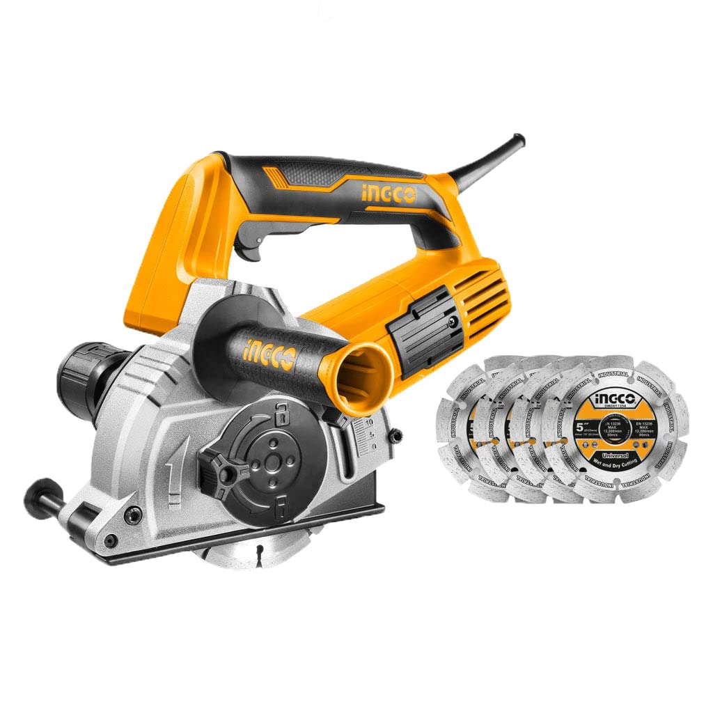 INGCO 125 mm 1500 W Electric Wall Chaser Machine with Accessories