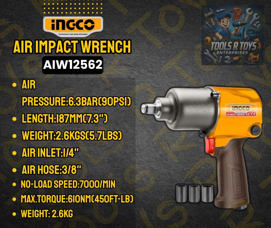 INGCO 1/2'' Air Impact Wrench