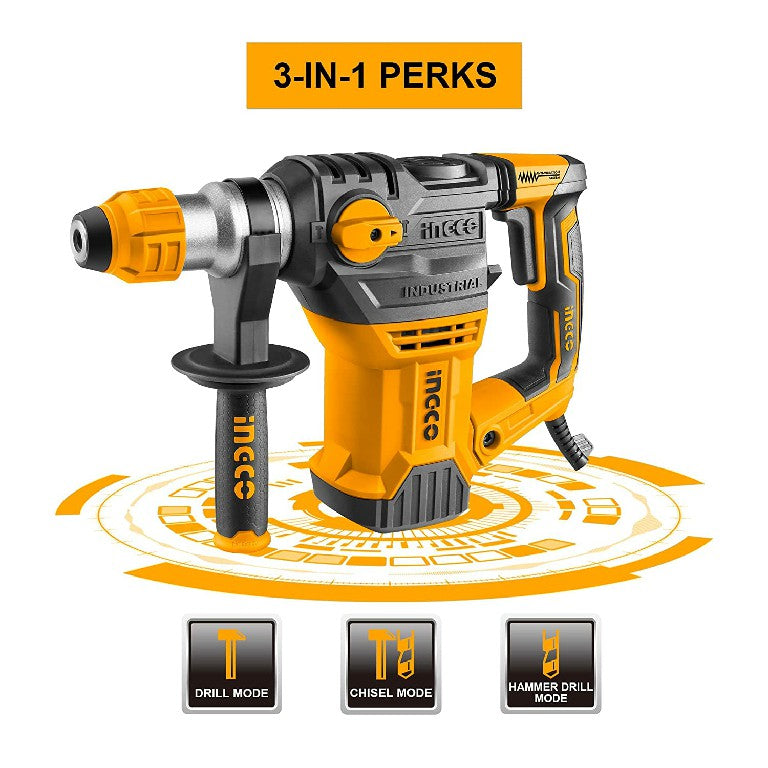 INGCO 1500W Rotary Hammer Drill