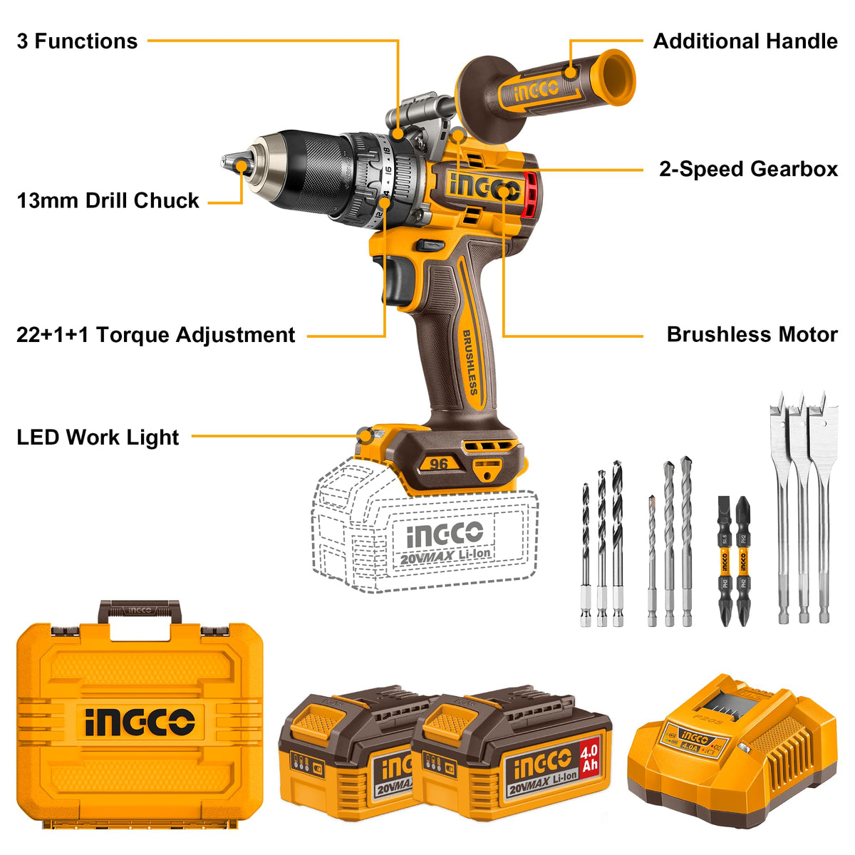 Brushless Cordless Impact Drill