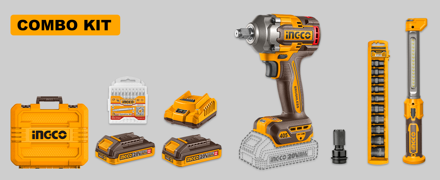 2 Pcs Cordless combo kit