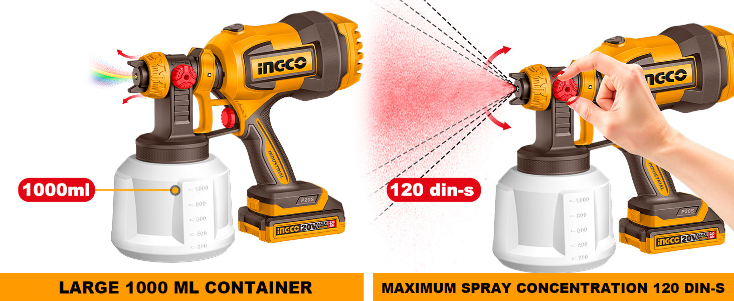 Cordless spray gun