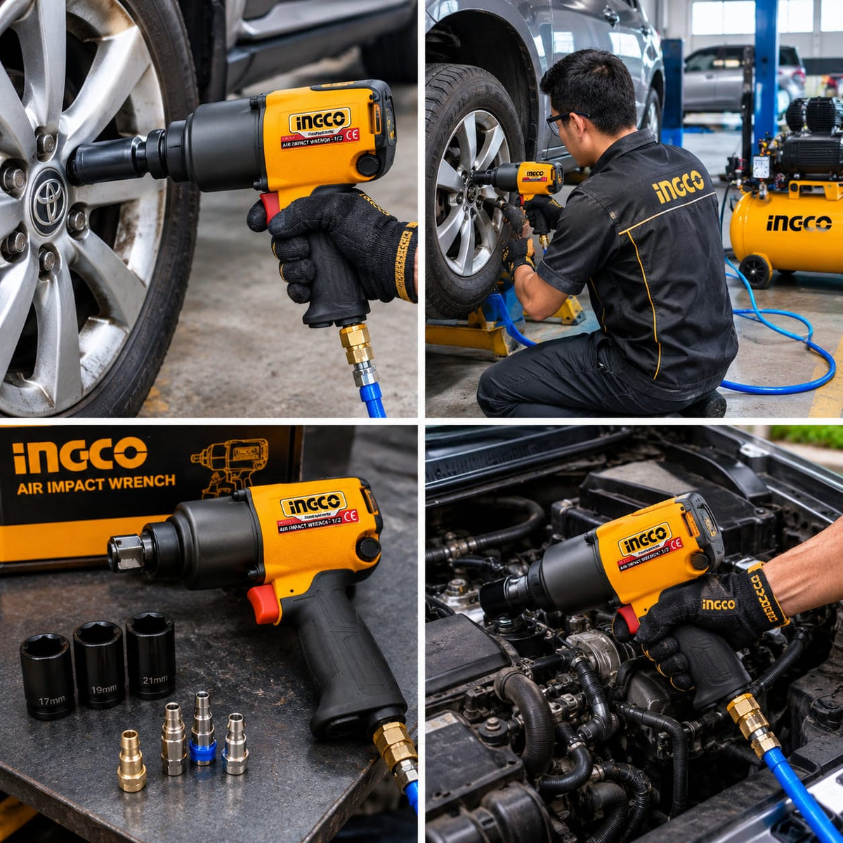INGCO 1/2'' Air Impact Wrench