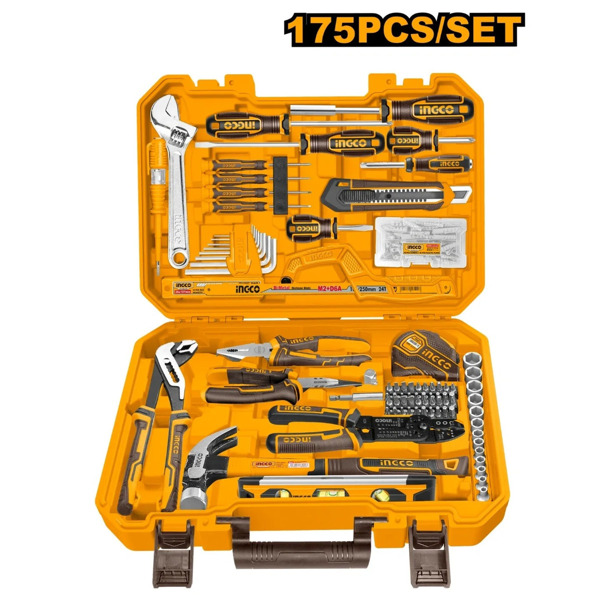 INGCO HKTHP51758 – 175 Pcs Hand Tools Set with Tool Case