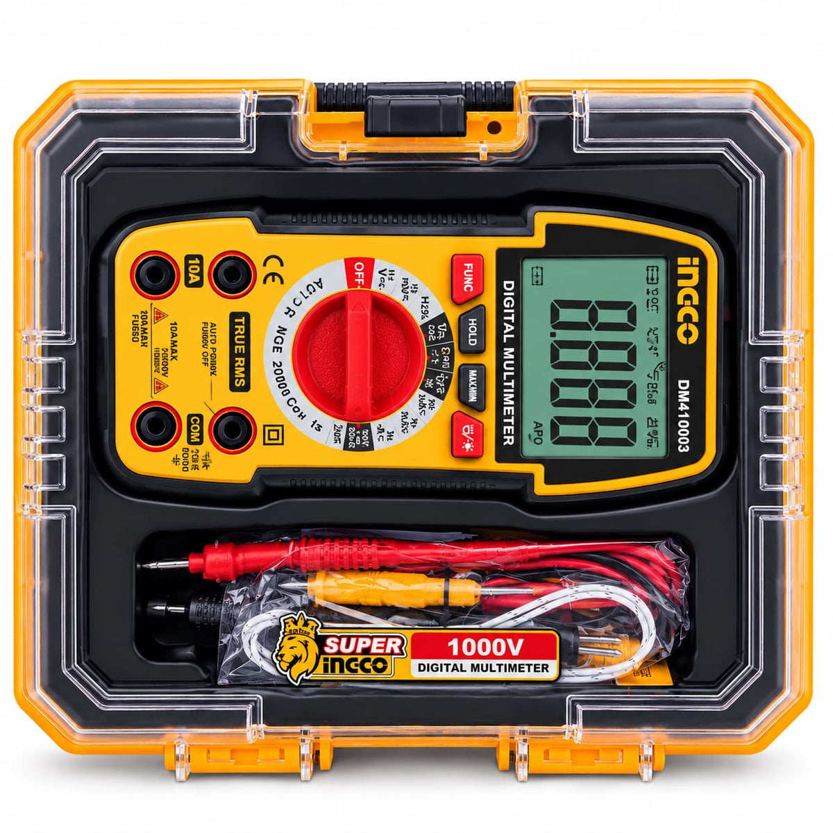 INGCO DM410003 – 1000V True RMS Digital Multimeter
