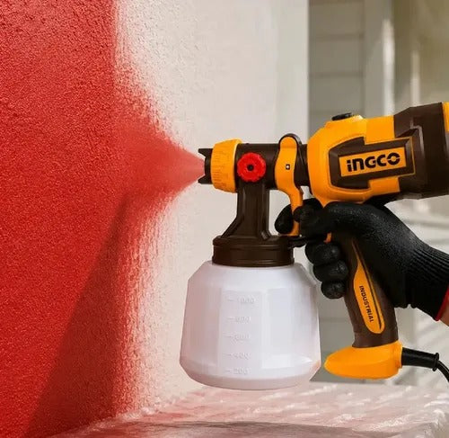 INGCO SPG4506 530W Electric Paint Spray Gun with 1000ml Container