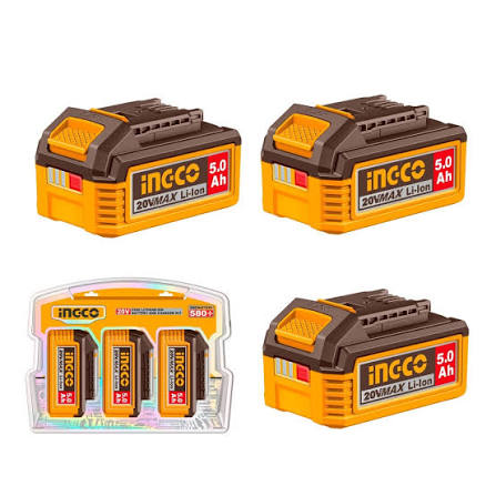 INGCO 20V 5.0Ah Lithium-Ion Battery Kit