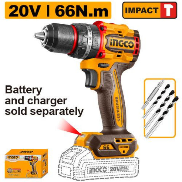 Compact Brushless Cordless Impact Drill