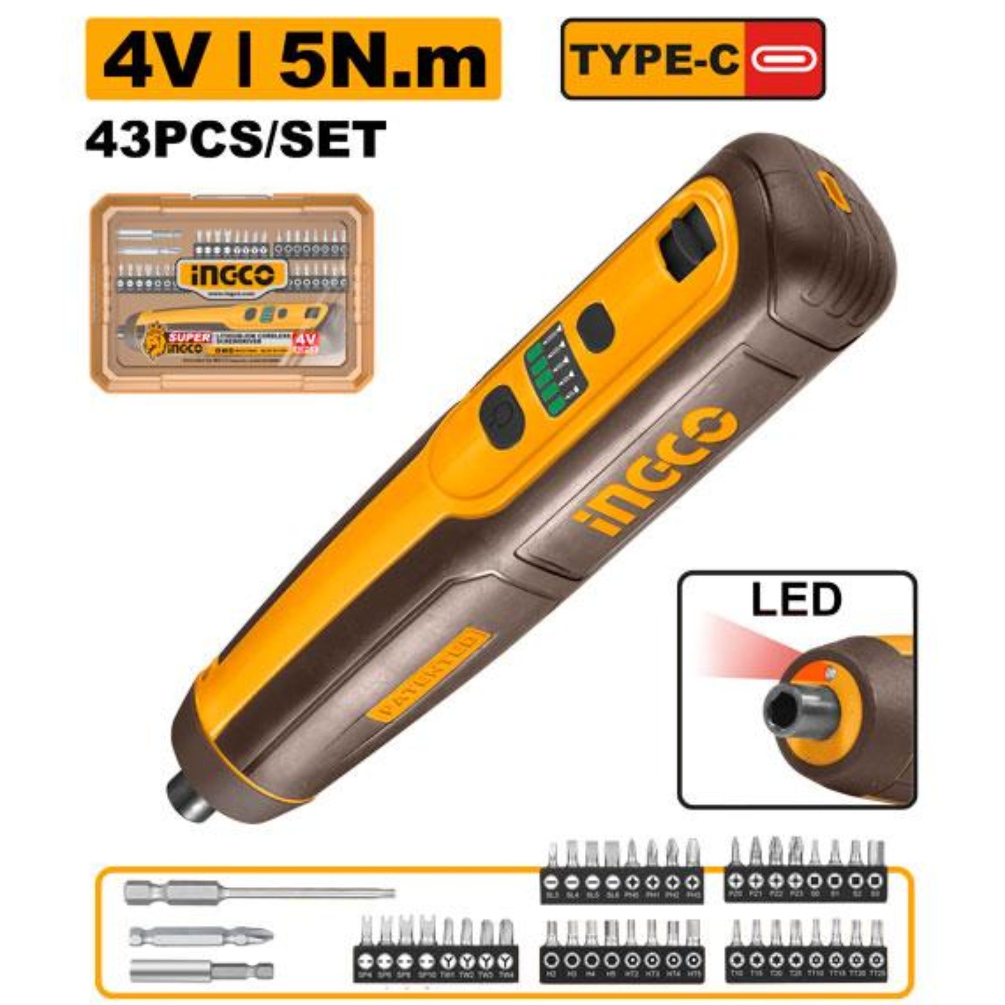 Cordless screwdriver