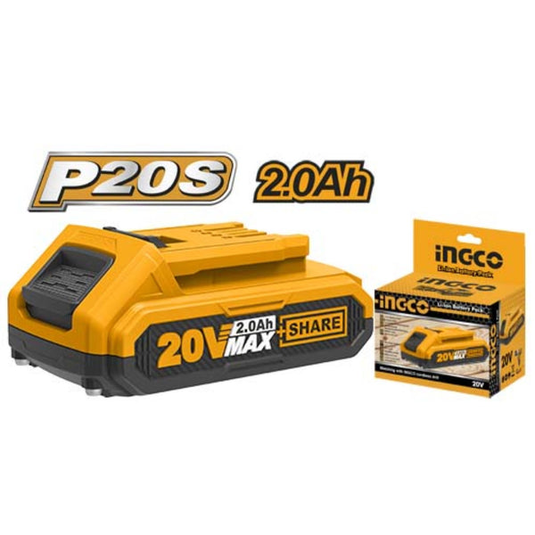 INGCO Cordless Sander, 125 MM, 10000 RPM, With Battery & Charger