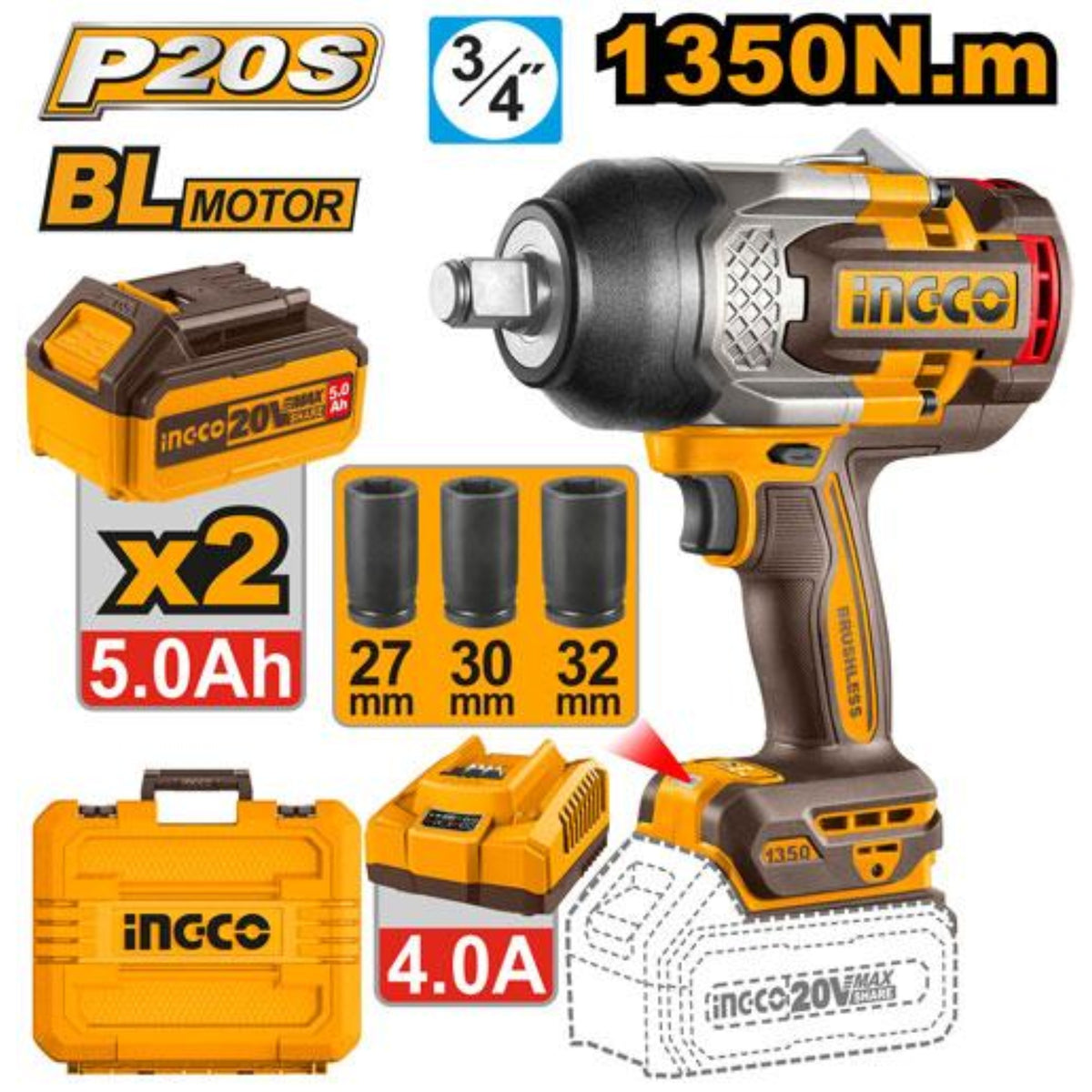Cordless impact wrench