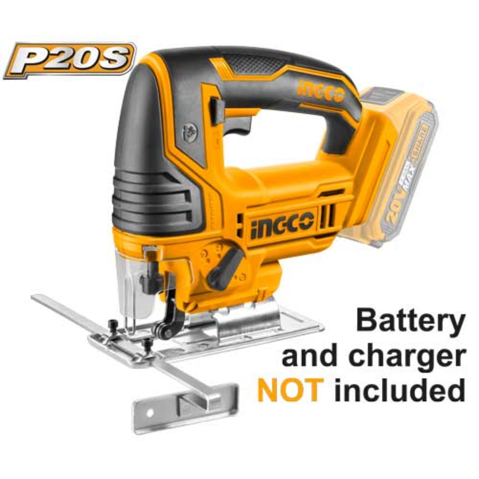 INGCO Cordless Jig Saw, 2400 RPM, With 5 PCS Saw Blades