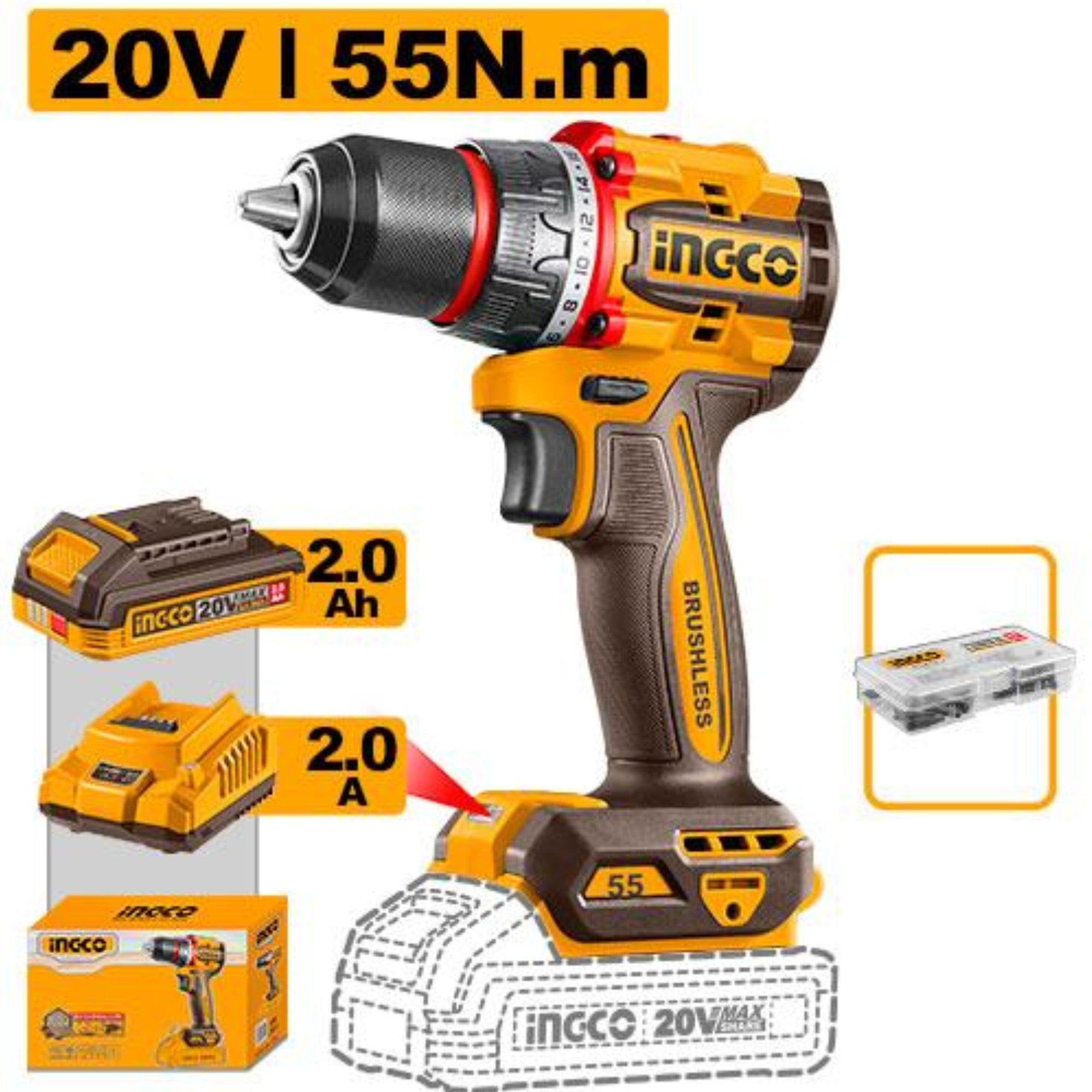 Compact Brushless Cordless Drill
