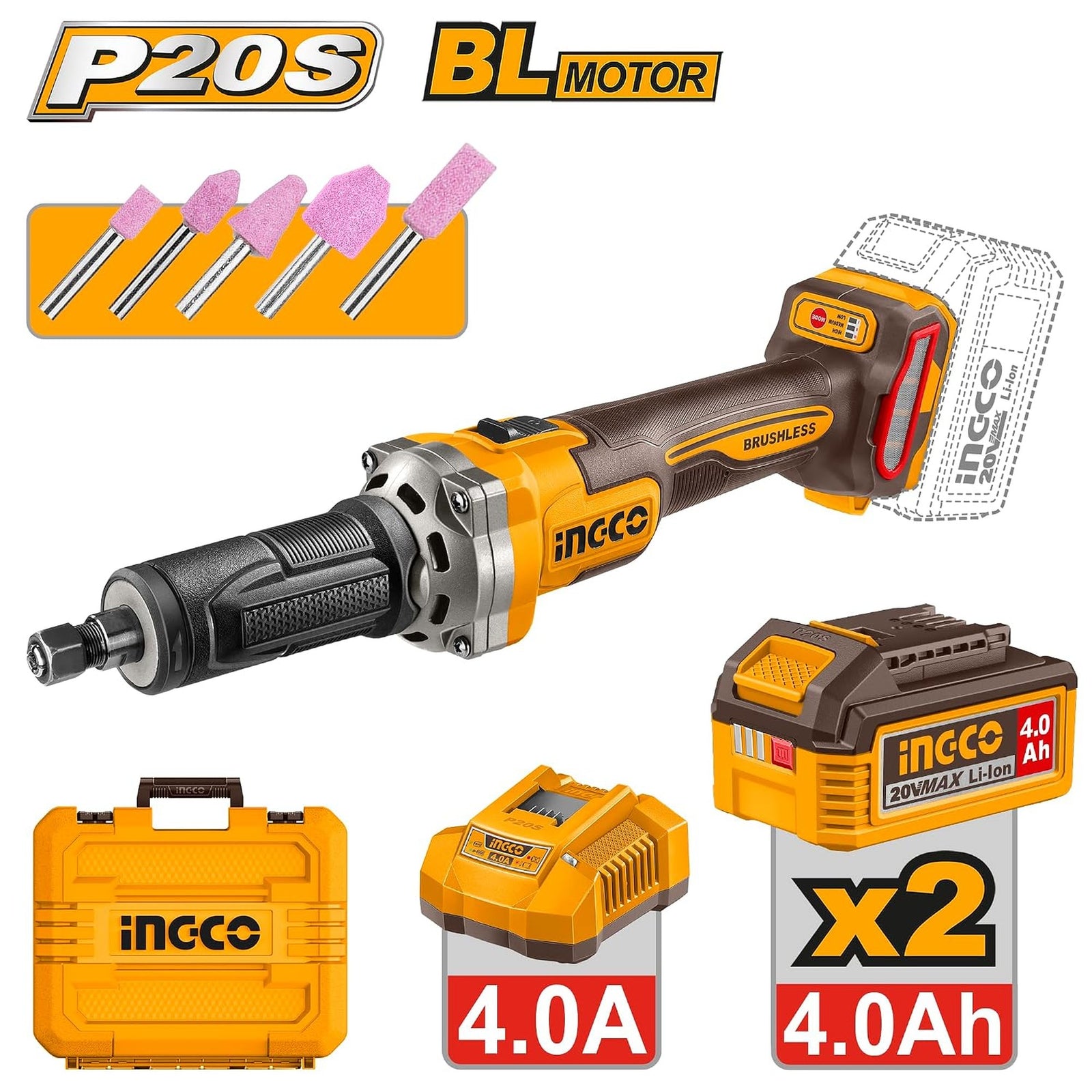 Cordless die grinder