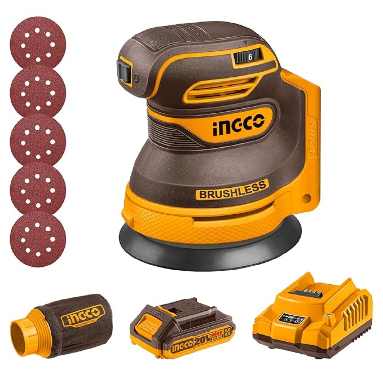 Cordless random orbit sander