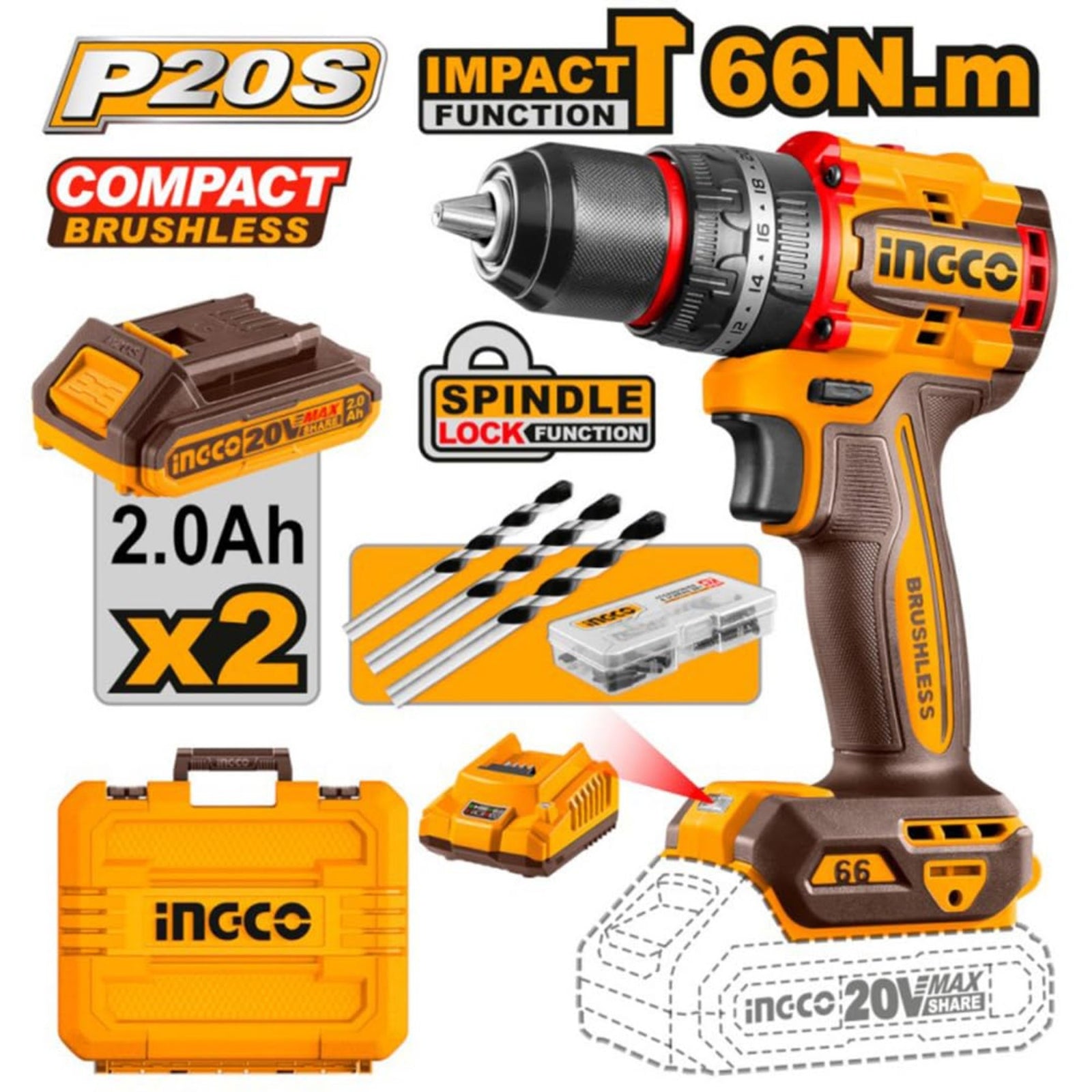 Compact Brushless Cordless Drill