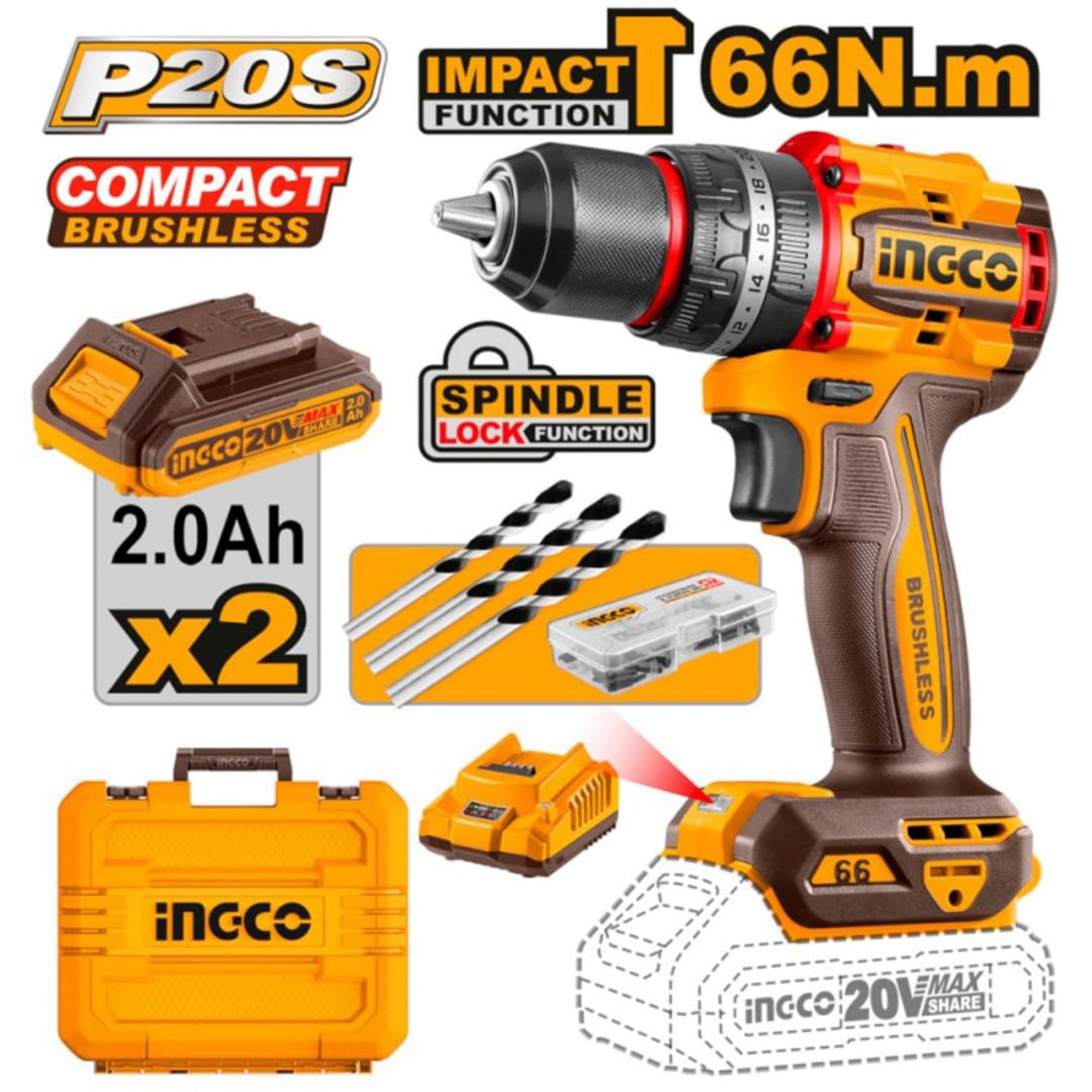 Compact Brushless Cordless Drill