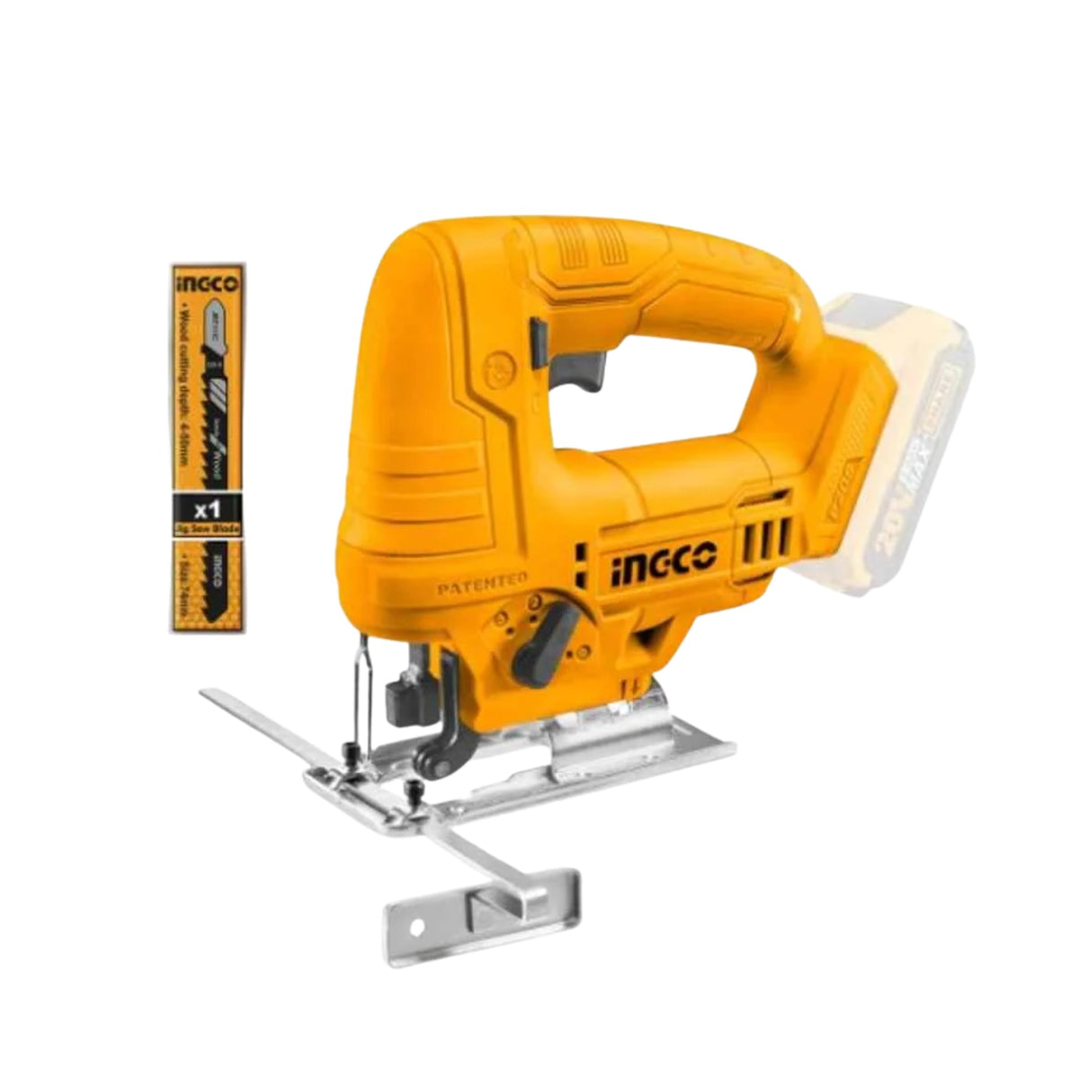 INGCO Cordless Jig Saw, 2400 RPM, With 1 PCS Saw Blade