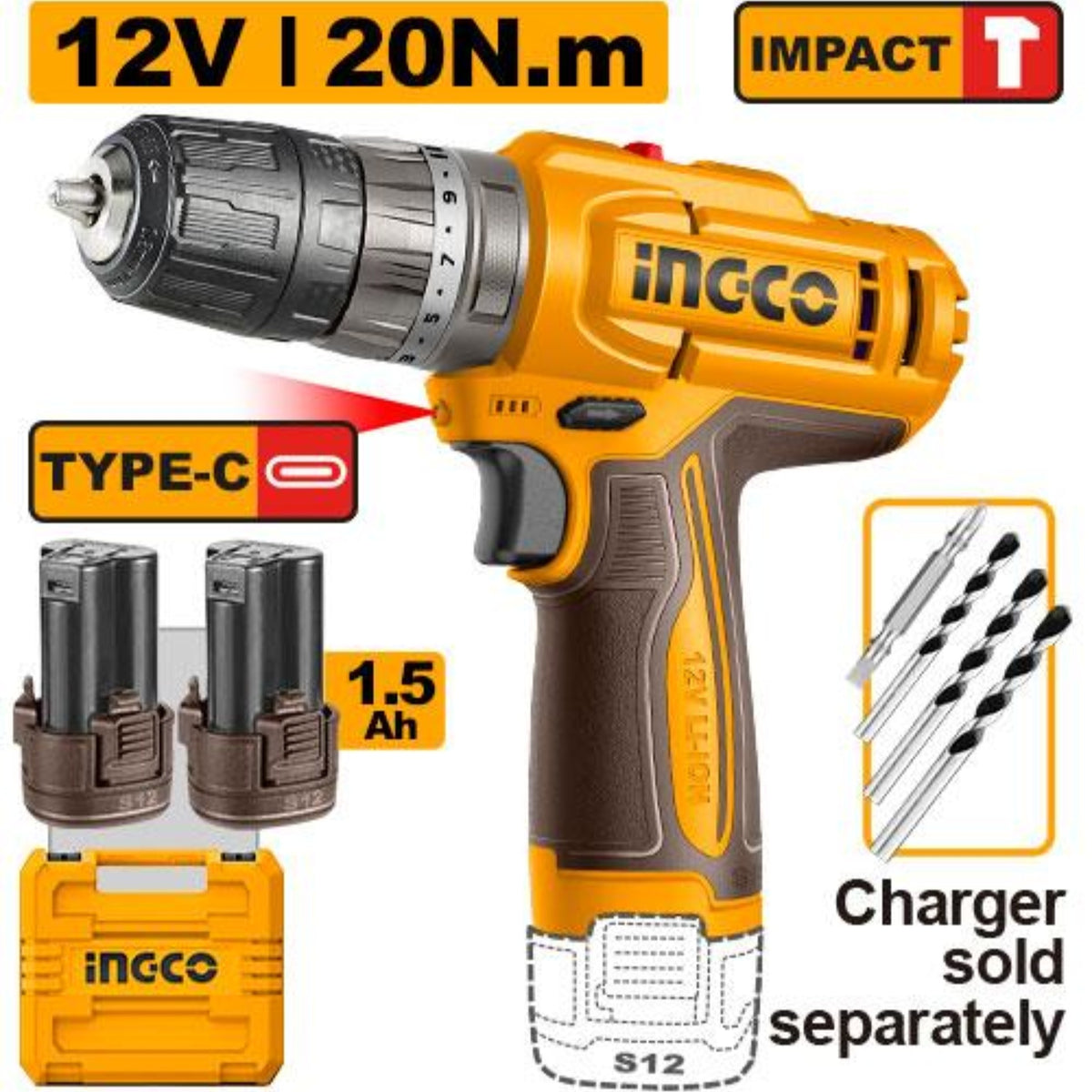Cordless impact drill