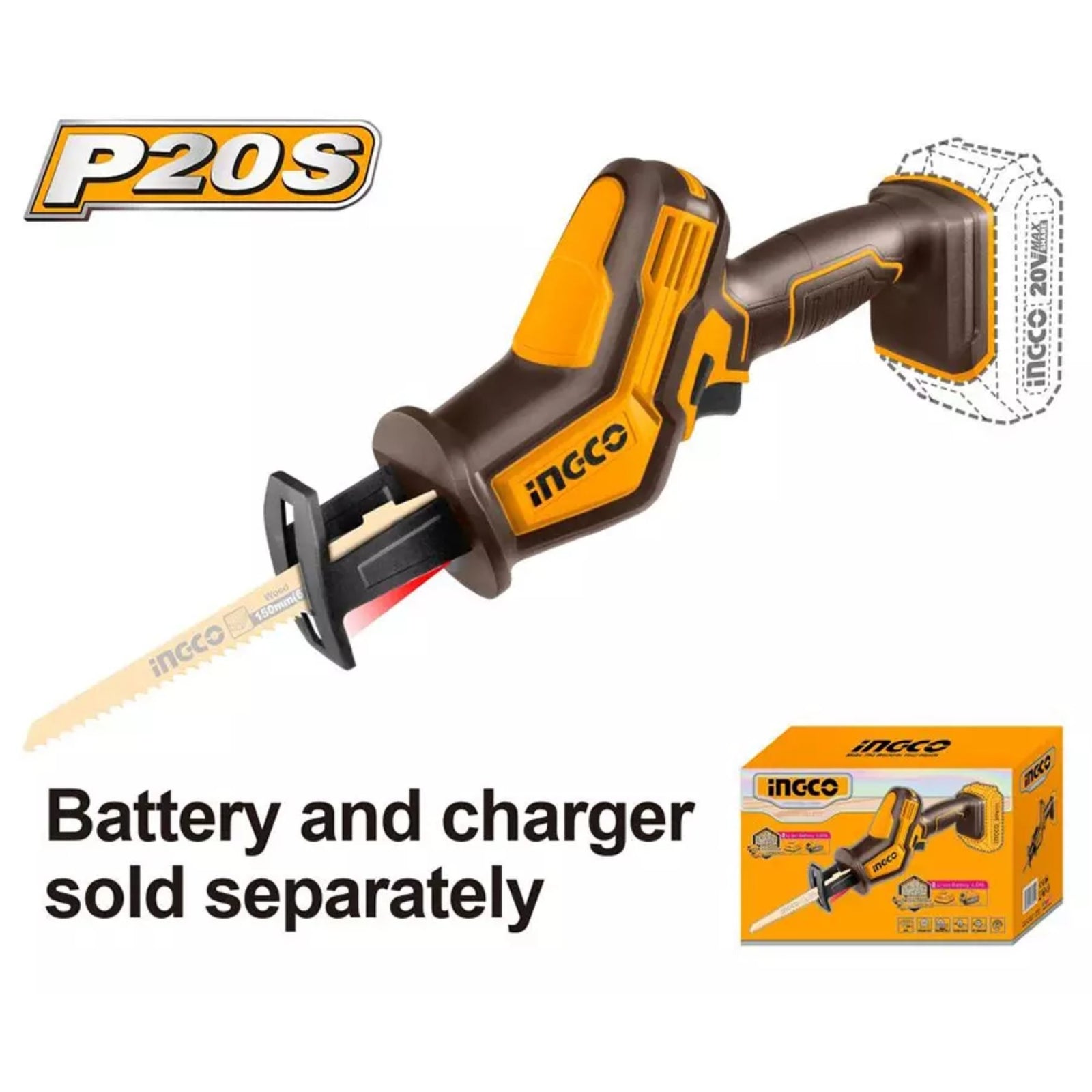 Cordless reciprocating saw