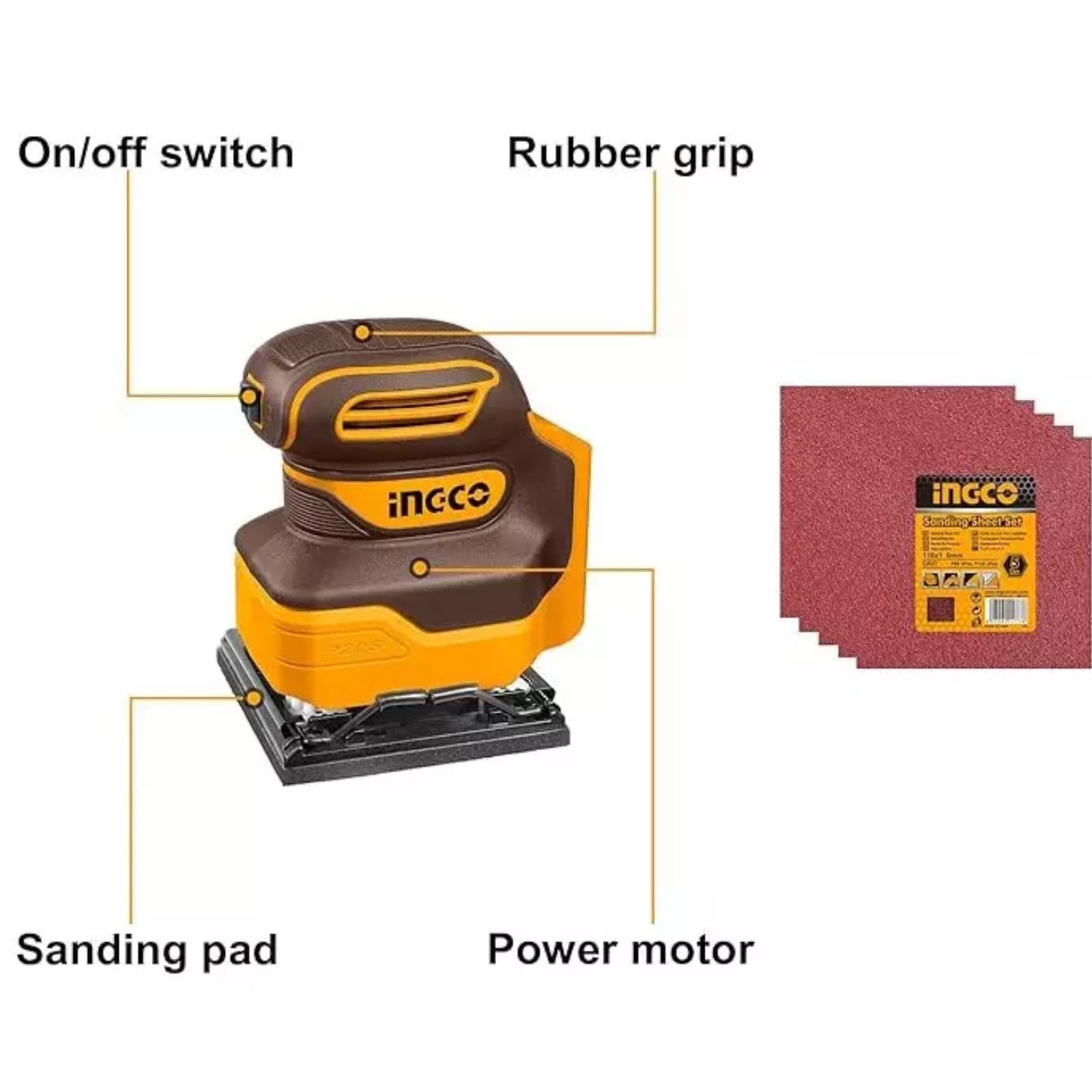 Cordless sheet sander