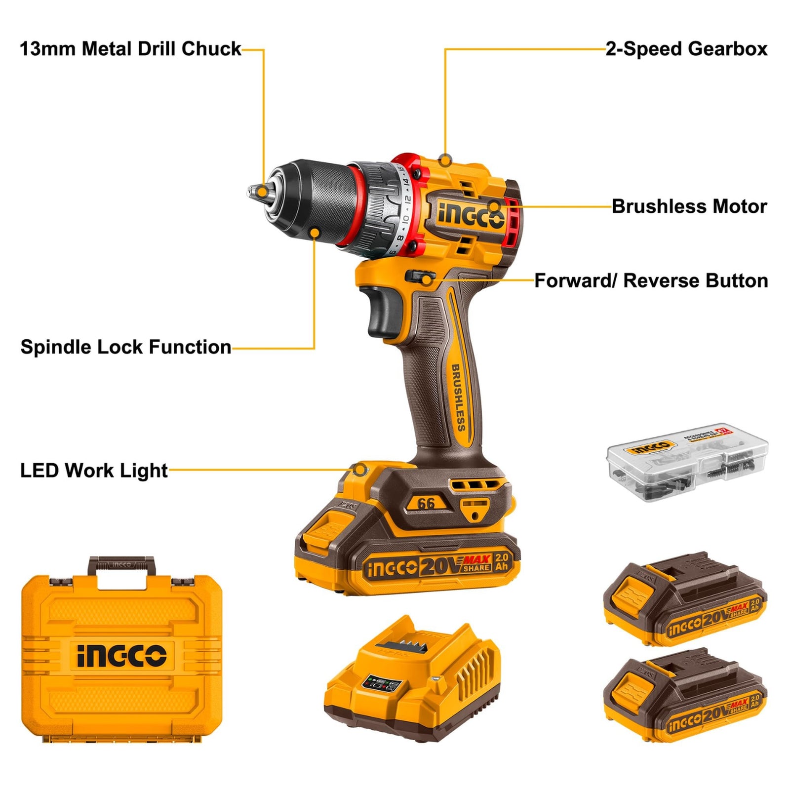 Compact Brushless Cordless Drill