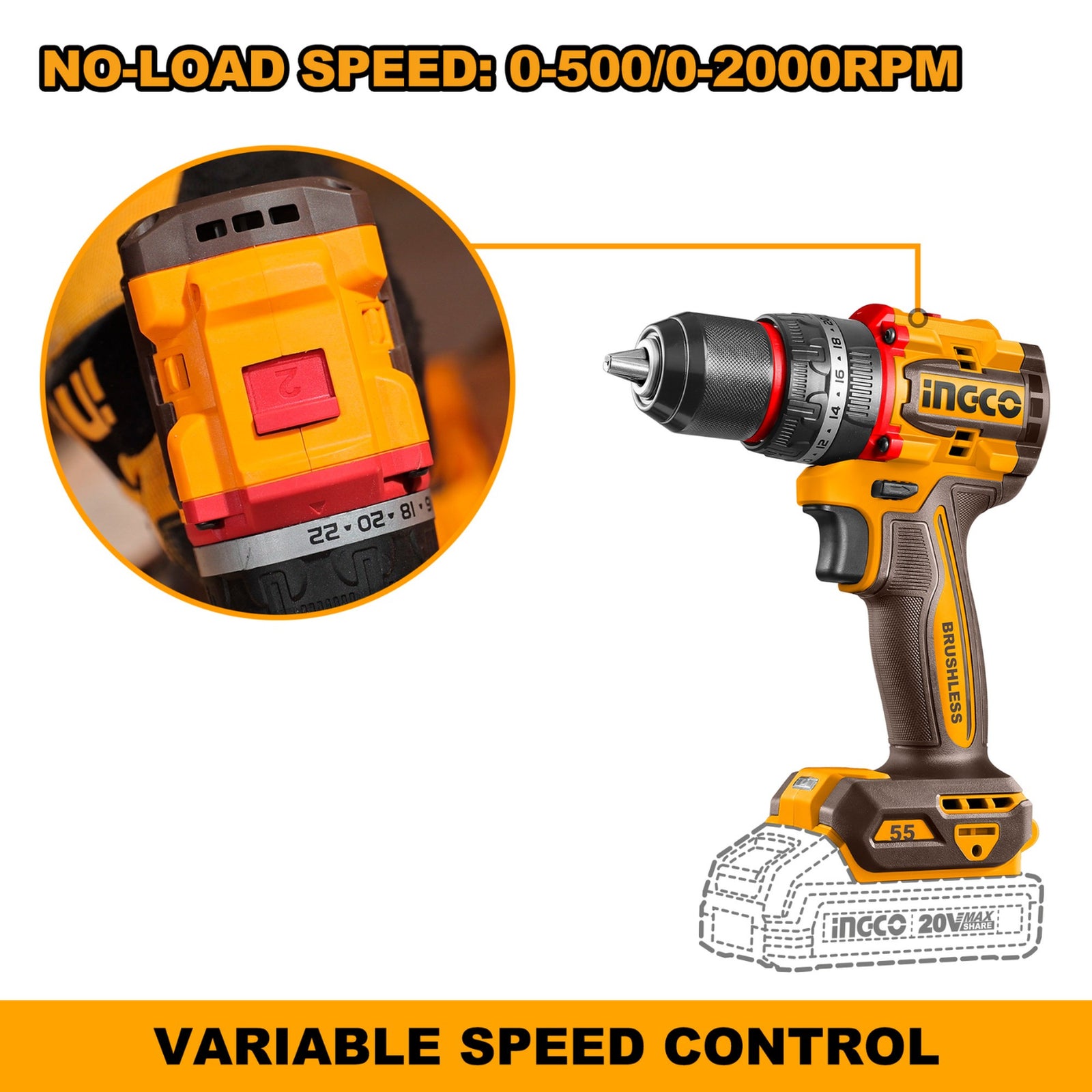Compact Brushless Cordless Impact Drill