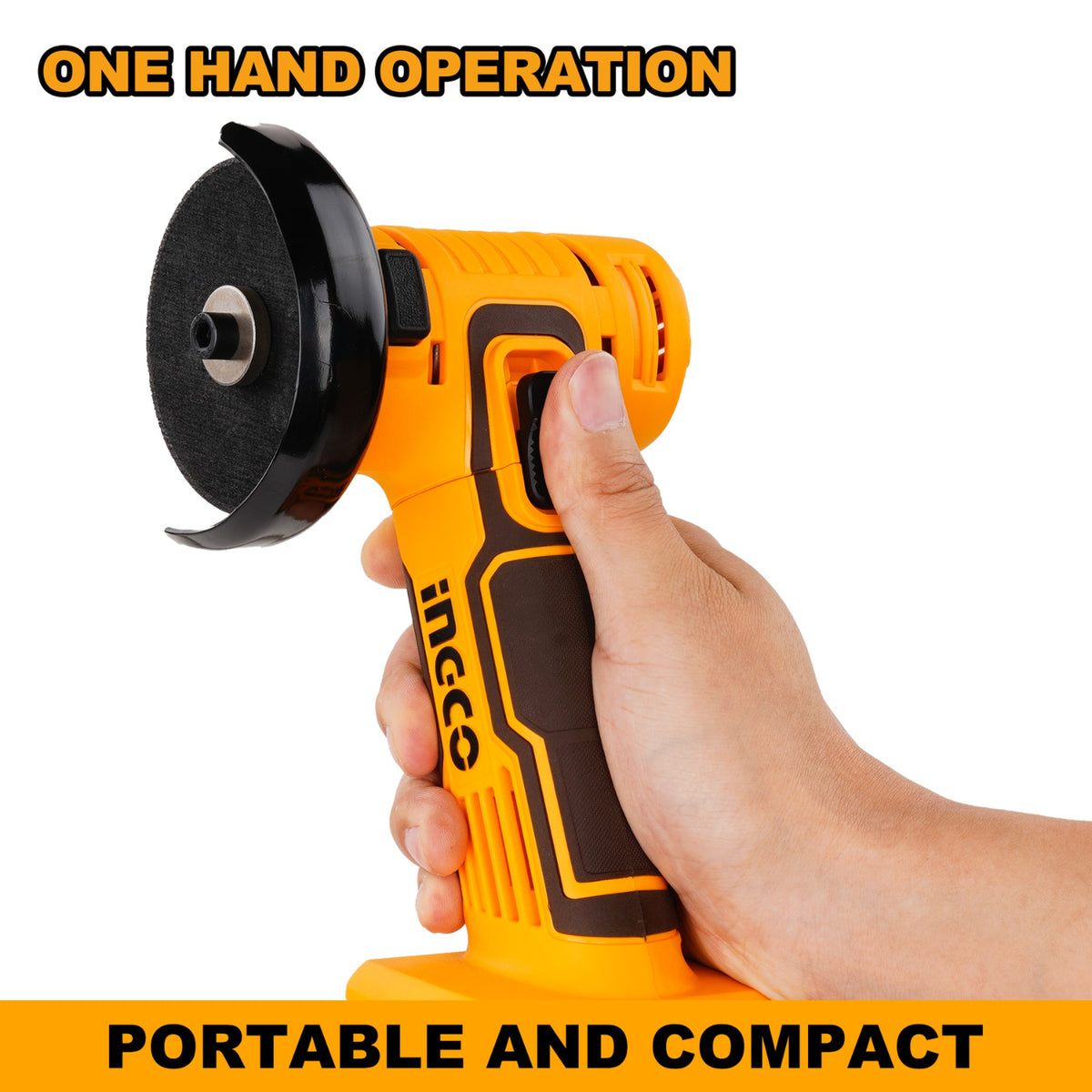 INGCO Cordless Mini Cut off Machine, M6, 3", With Cutting discs, With Battery & Charger