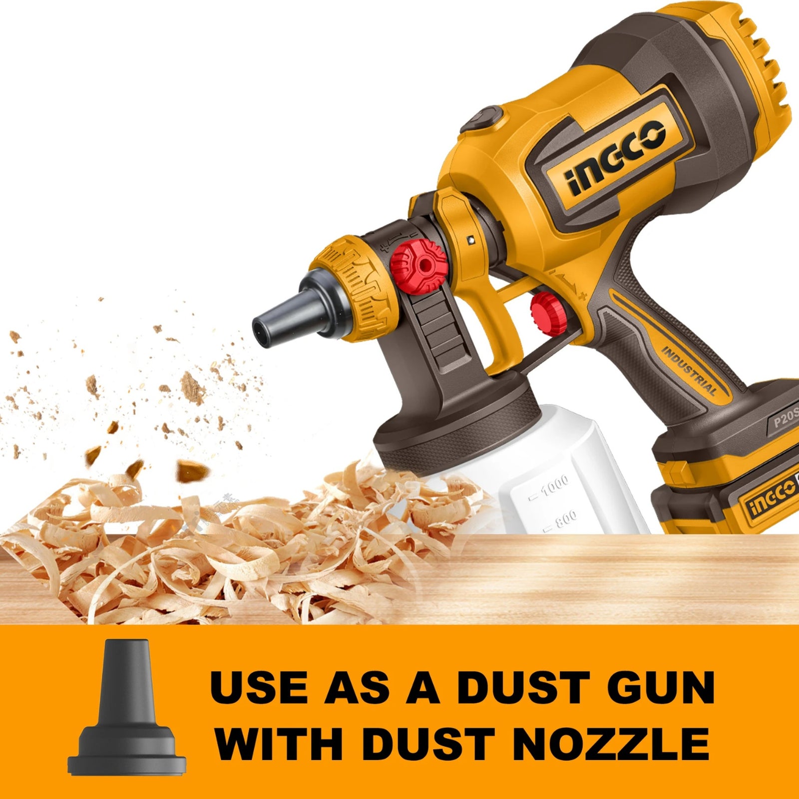 Cordless spray gun