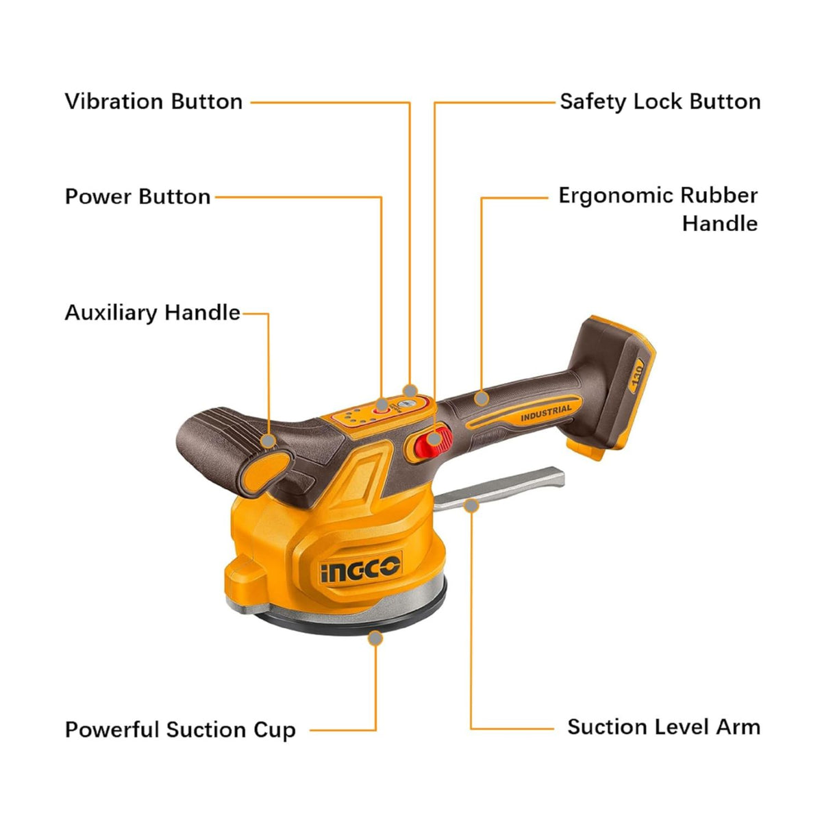 Cordless tile vibration machine