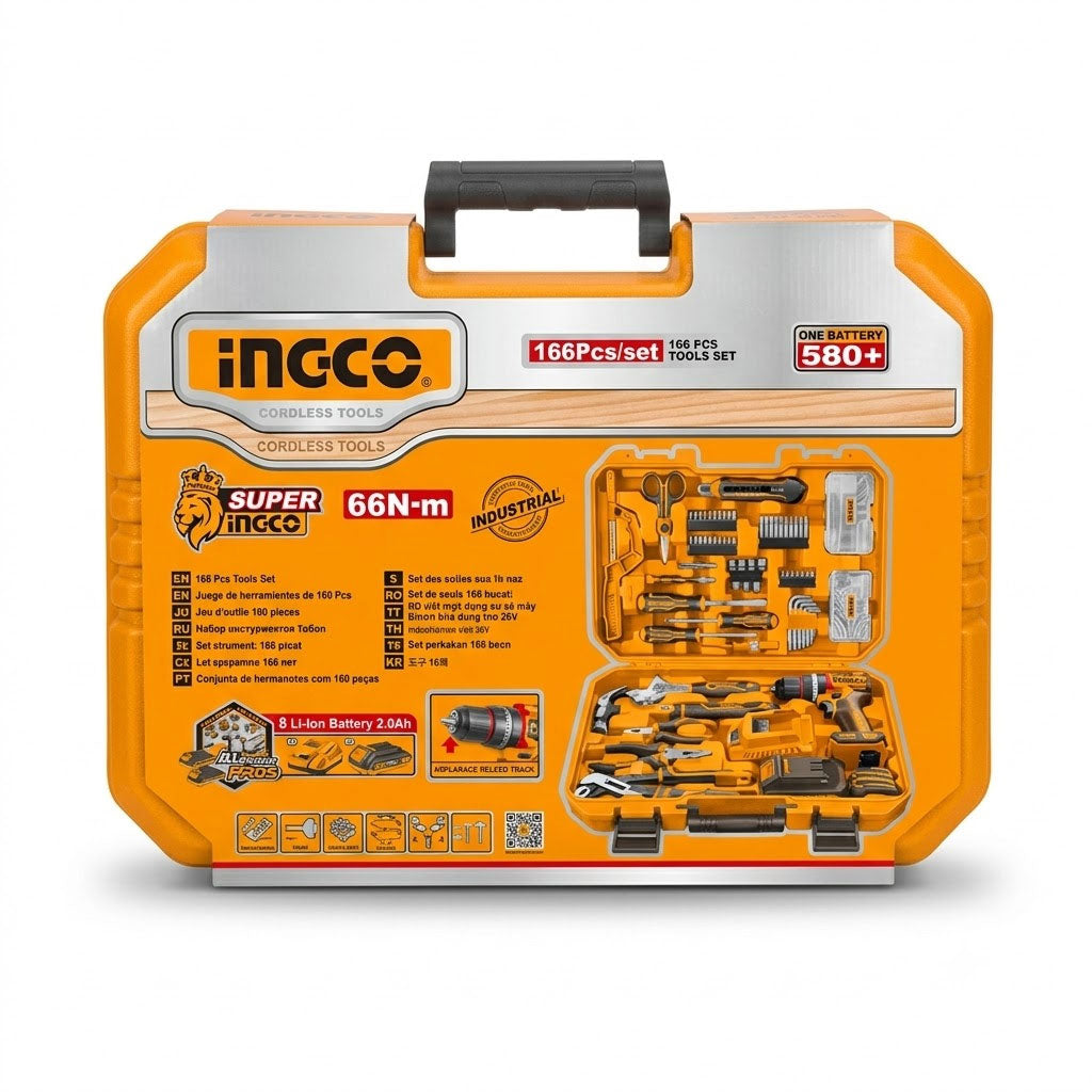 INGCO 166 Pcs Hand Tools Set