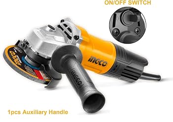 INGCO AG750282 750W 4-Inch Angle Grinder | 12,000 RPM | 100mm Disc | M10 Spindle