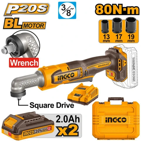 INGCO CAIWLI208 Cordless Angle Impact Wrench
