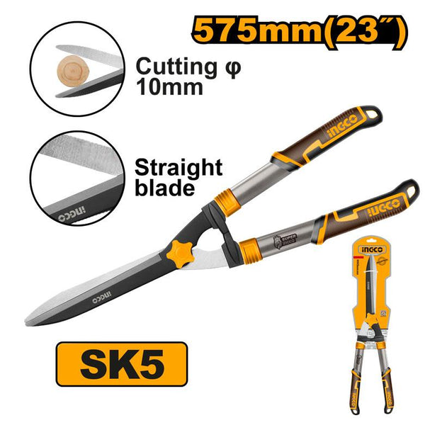 INGCO Hedge Shear – SK5 Blade, Teflon Coated, 575mm