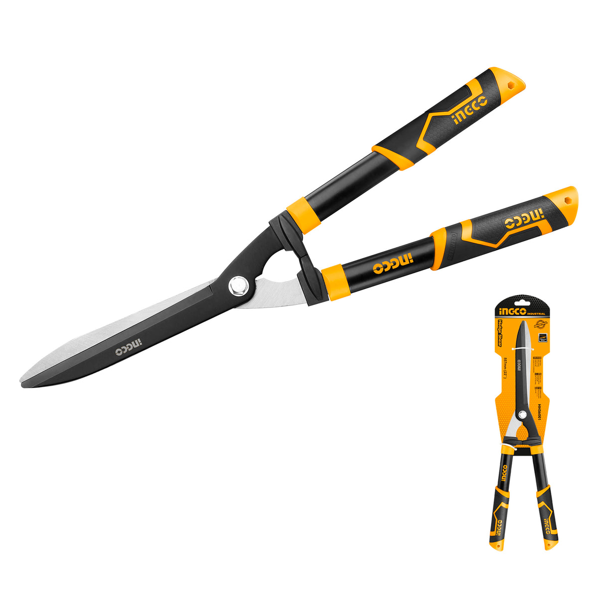 INGCO Hedge Shear – SK5 Blade, Teflon Coated, 575mm