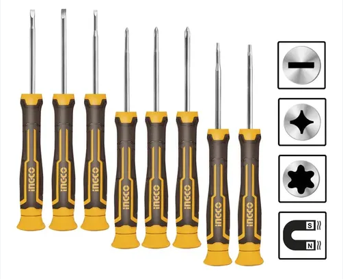 INGCO 8 Pcs Precision Screwdriver Set