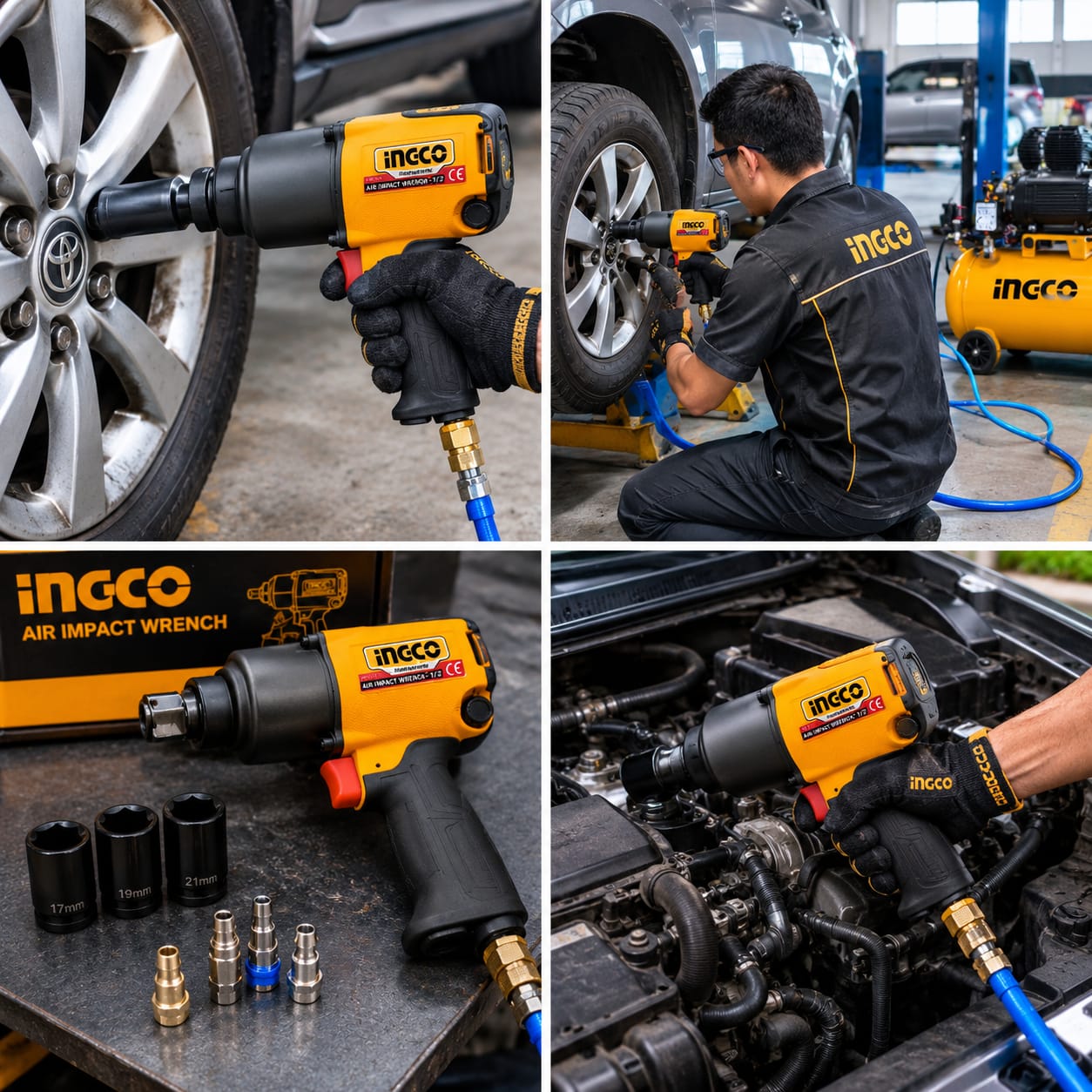 INGCO 1/2'' Air Impact Wrench