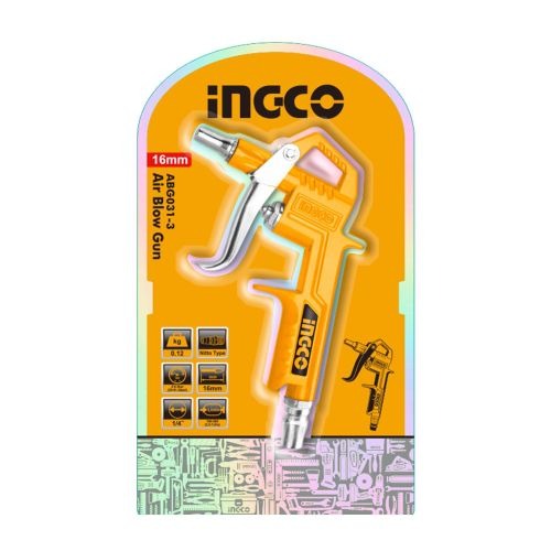 INGCO ABG031-3 Air Blow Gun – 16mm Nozzle – Nitto Type Connector