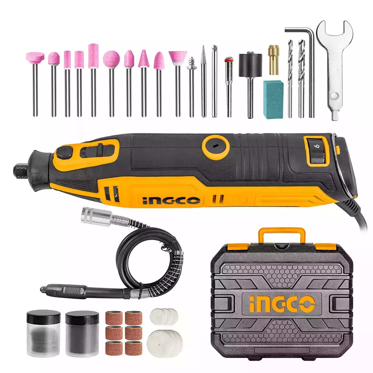 INGCO MG13328 130W Mini Grinder with 109 Pcs Accessories
