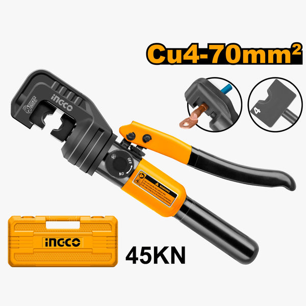 INGCO HHCT0170 Hydraulic Crimping Tool 4–70mm², 45KN