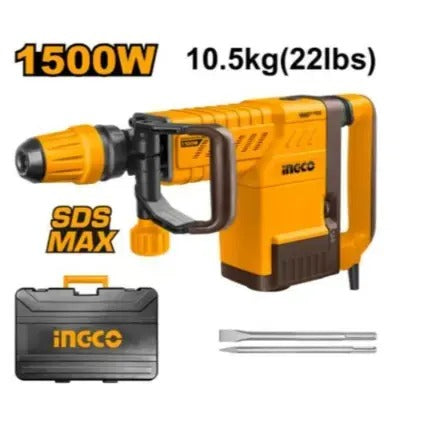 INGCO PDB15006 1500W Demolition Breaker – SDS Max, 6–25J