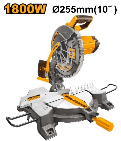 INGCO BMS18007 1800W Mitre Saw – 255mm (10 Inch) Compound Cutting Saw