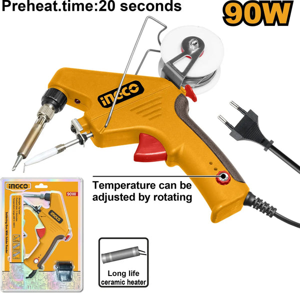 Soldering Gun With Solder Feeder