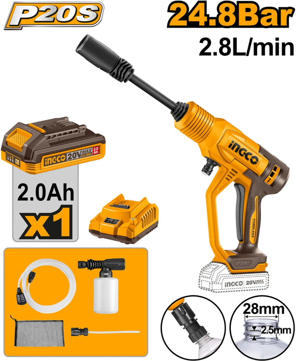 INGCO Cordless Pressure Washer
