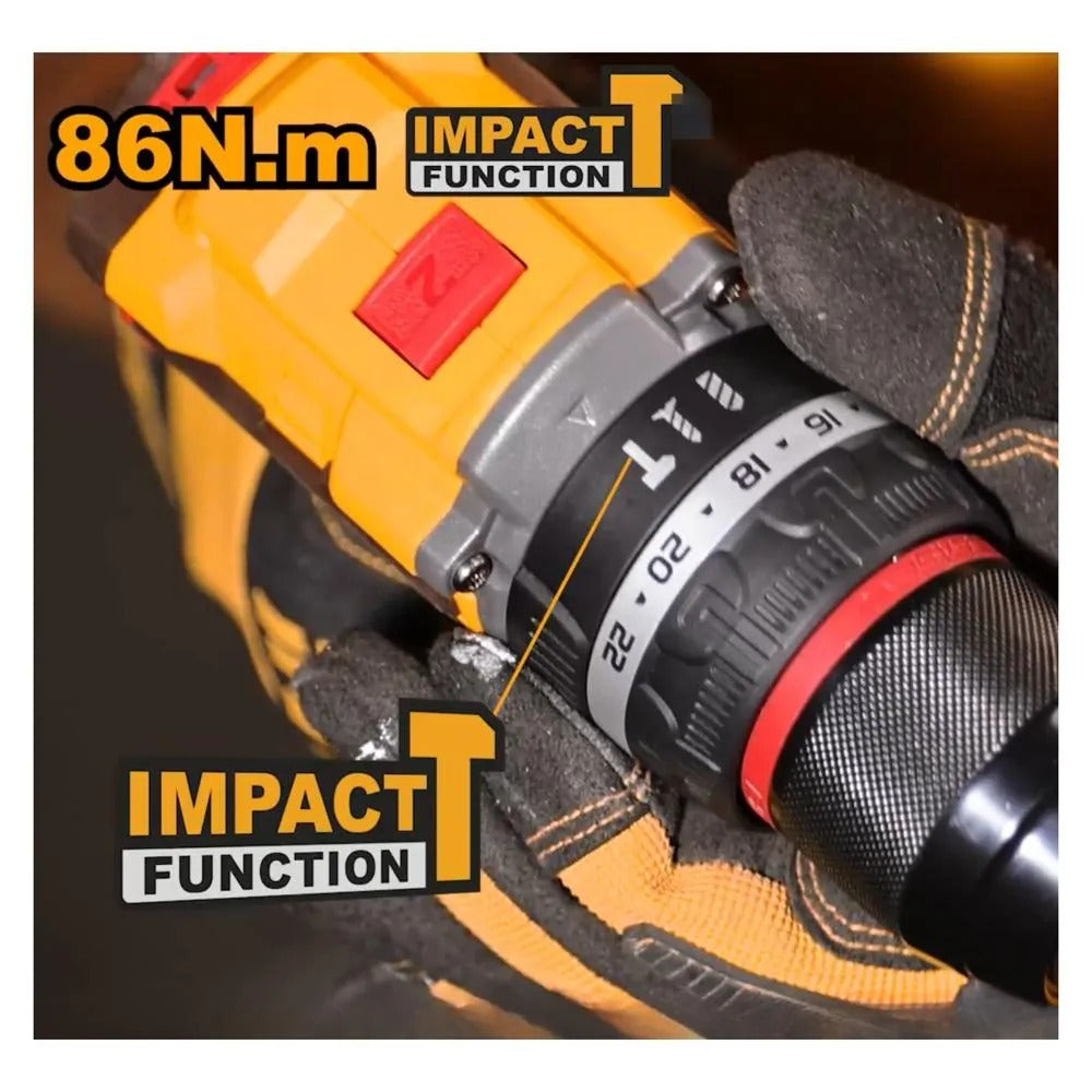 INGCO 86nm Brushless cordless impact Drill (13 mm Chuck Size)